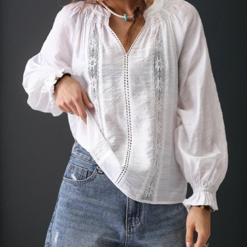 SOPHIA LINEN BLOUSE