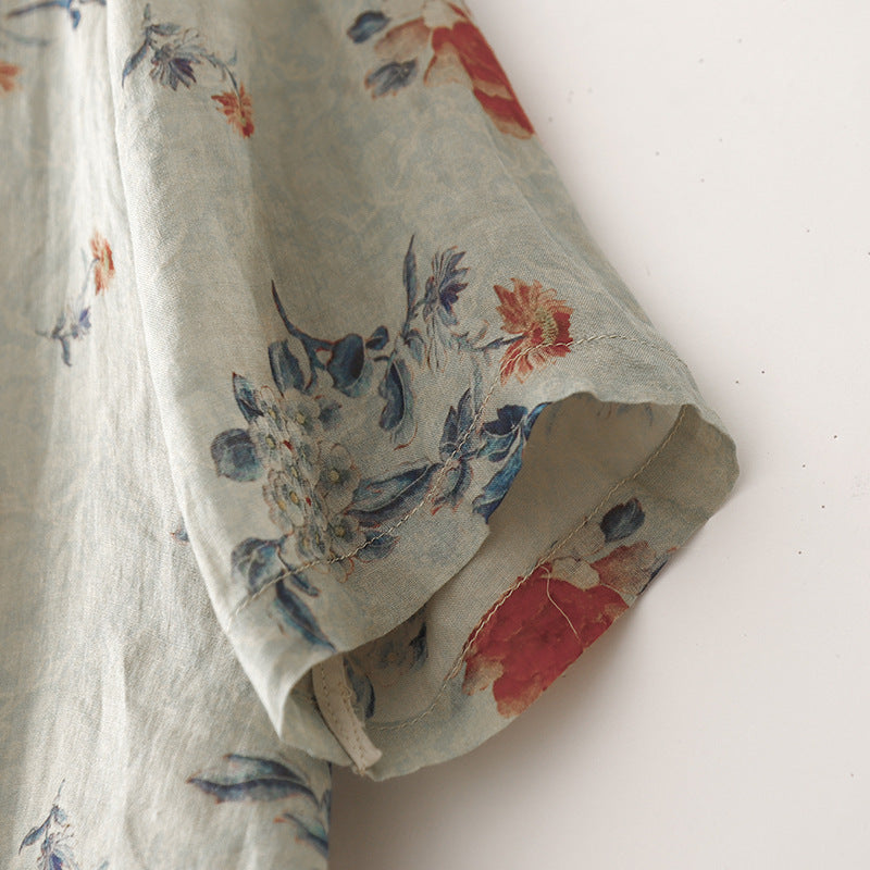 JENNIFER LINEN BLOUSE