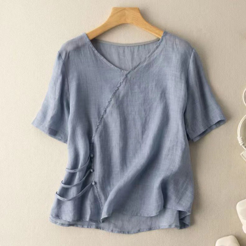 ADELE LINEN BLOUSE