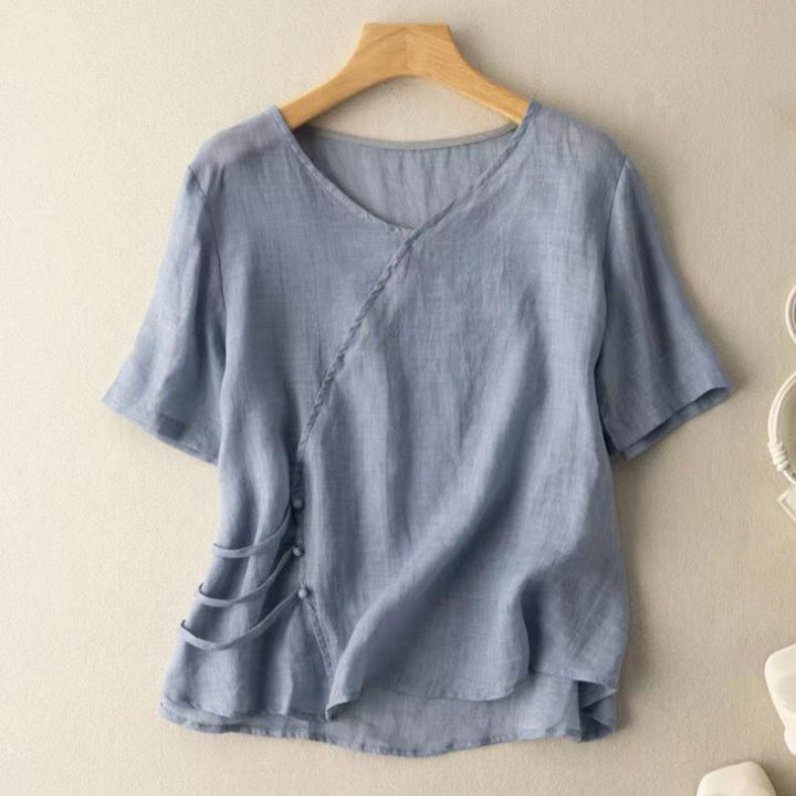 ADELE LINEN BLOUSE