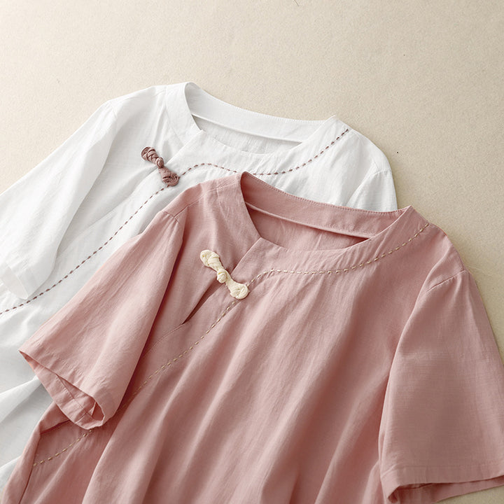 CLARA LINEN BLOUSE