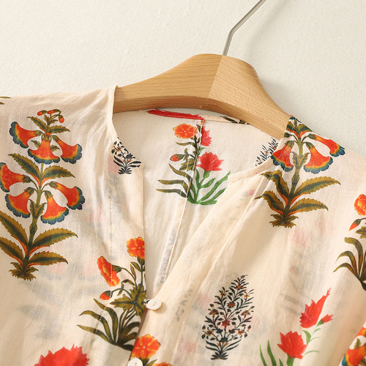 MAYA LINEN BLOUSE