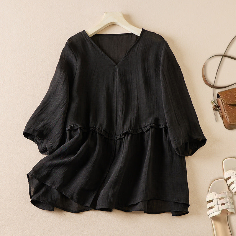 ADELE LINEN BLOUSE