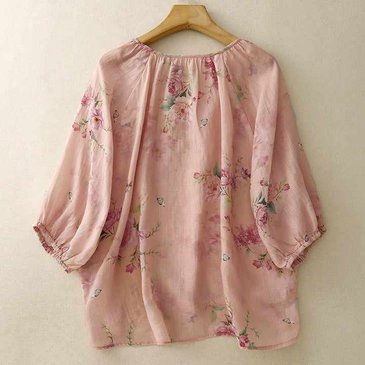 HAZEL LINEN BLOUSE