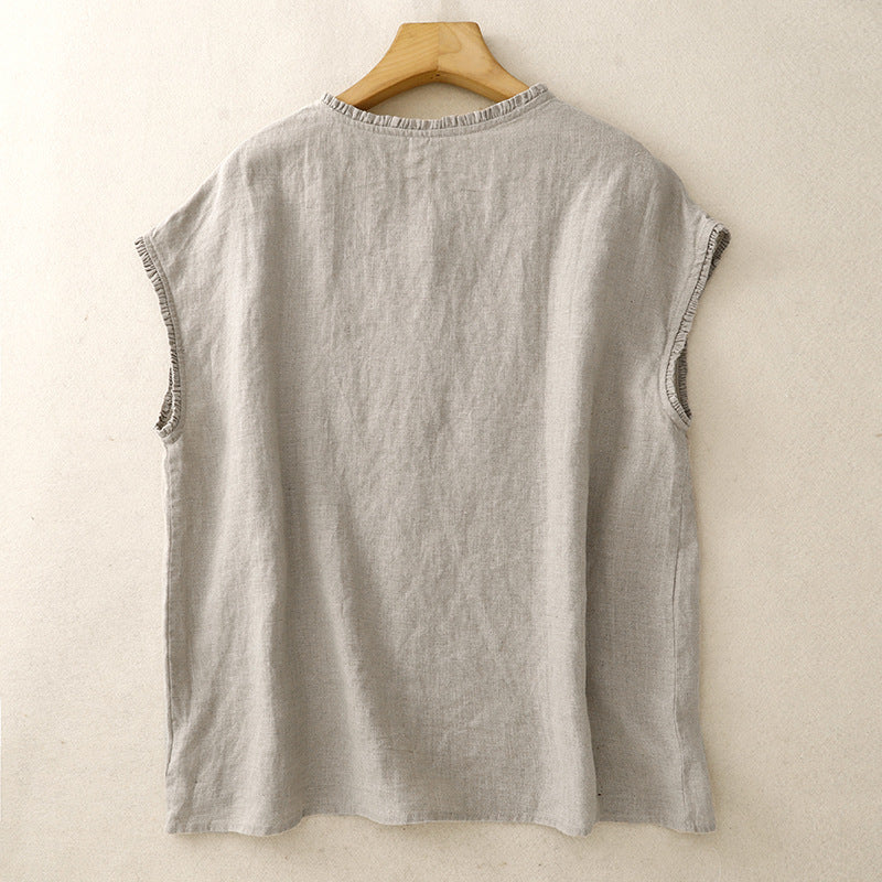 ELARA LINEN TOP