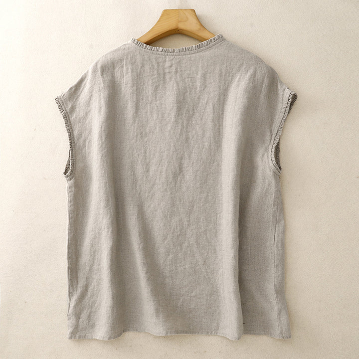 ELARA LINEN TOP