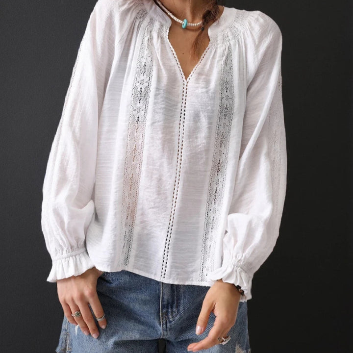 SOPHIA LINEN BLOUSE