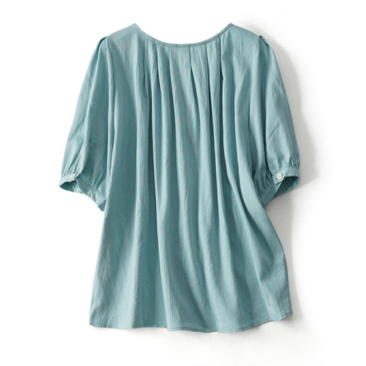ADELINA LINEN BLOUSE