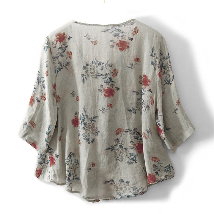JENNIFER LINEN BLOUSE