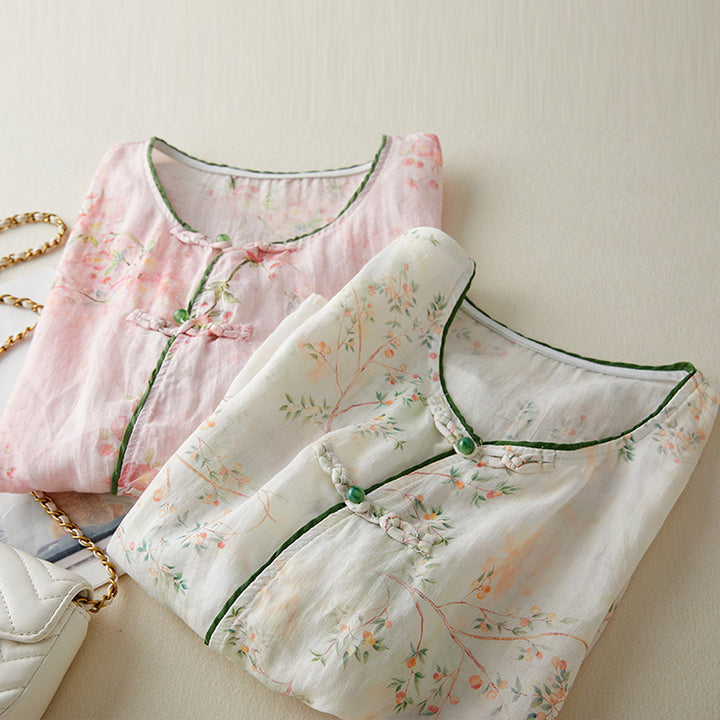 VICKY LINEN BLOUSE