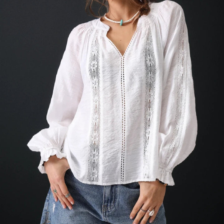 SOPHIA LINEN BLOUSE