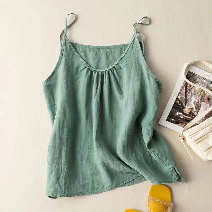 JULIA LINEN TOP