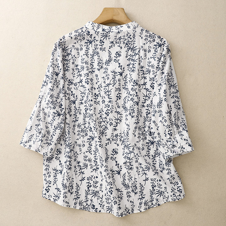 LIA LINEN BLOUSE