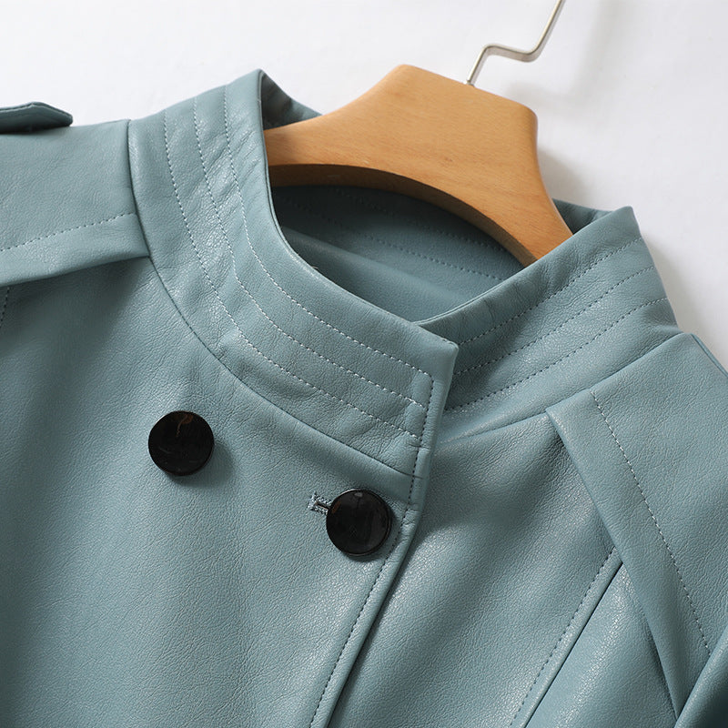 LINA™ GENUINE LEATHER COAT
