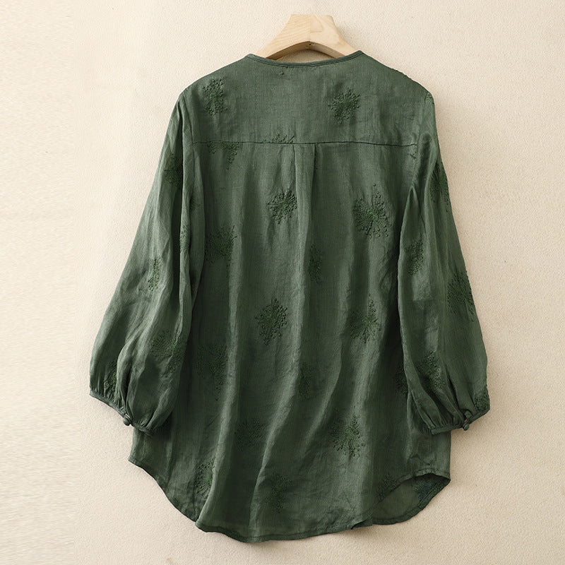 SALINA LINEN BLOUSE