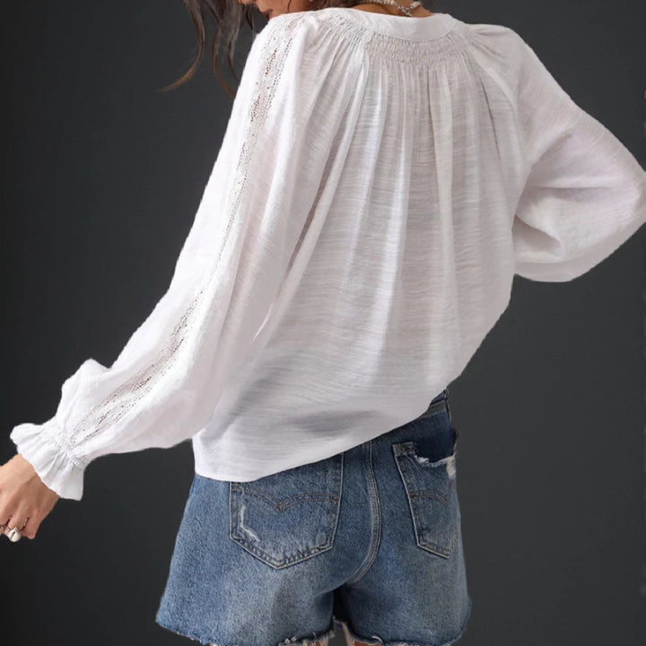 SOPHIA LINEN BLOUSE