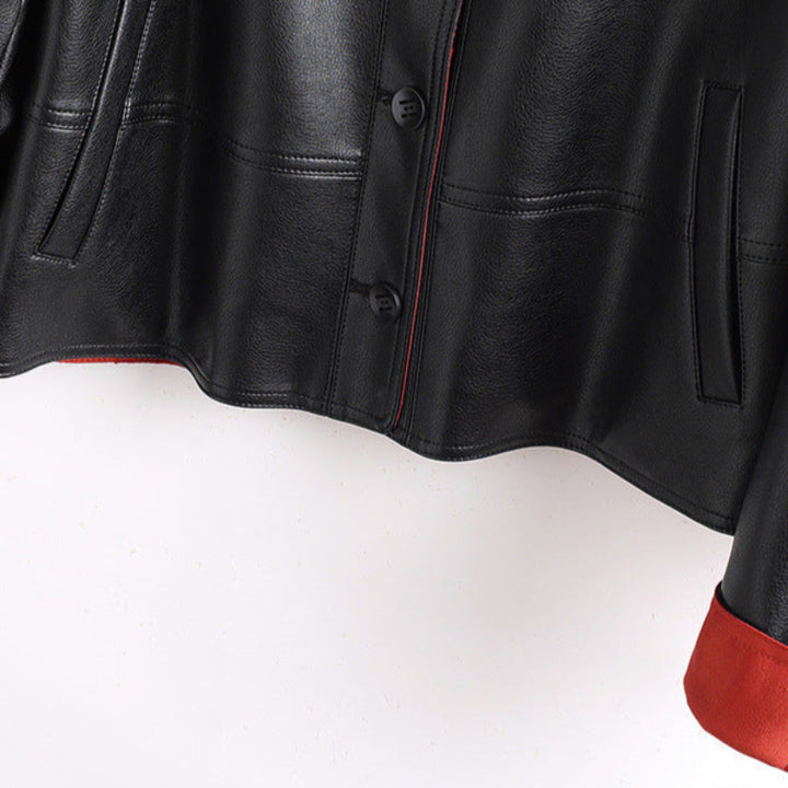 JULIANA™ REVERSIBLE LEATHER JACKET