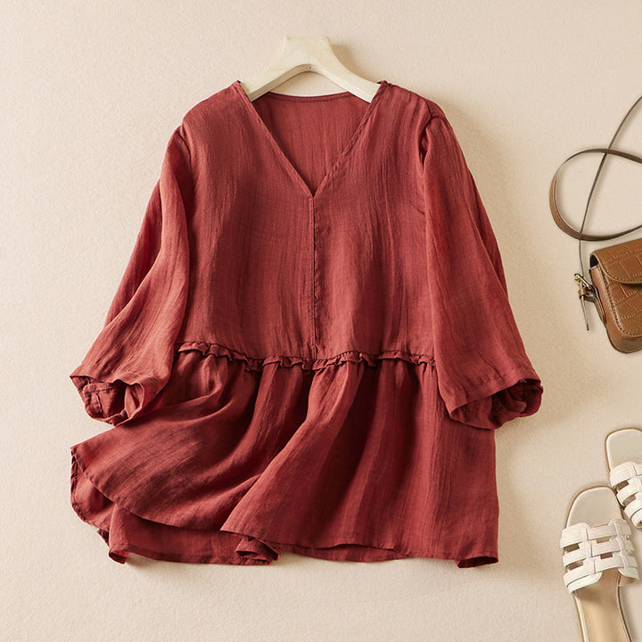 ADELE LINEN BLOUSE