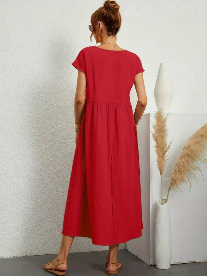 Lightweight Cotton Dress With Pockets