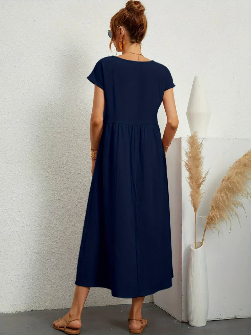 Lightweight Cotton Dress With Pockets