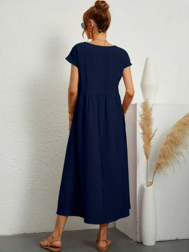 Lightweight Cotton Dress With Pockets