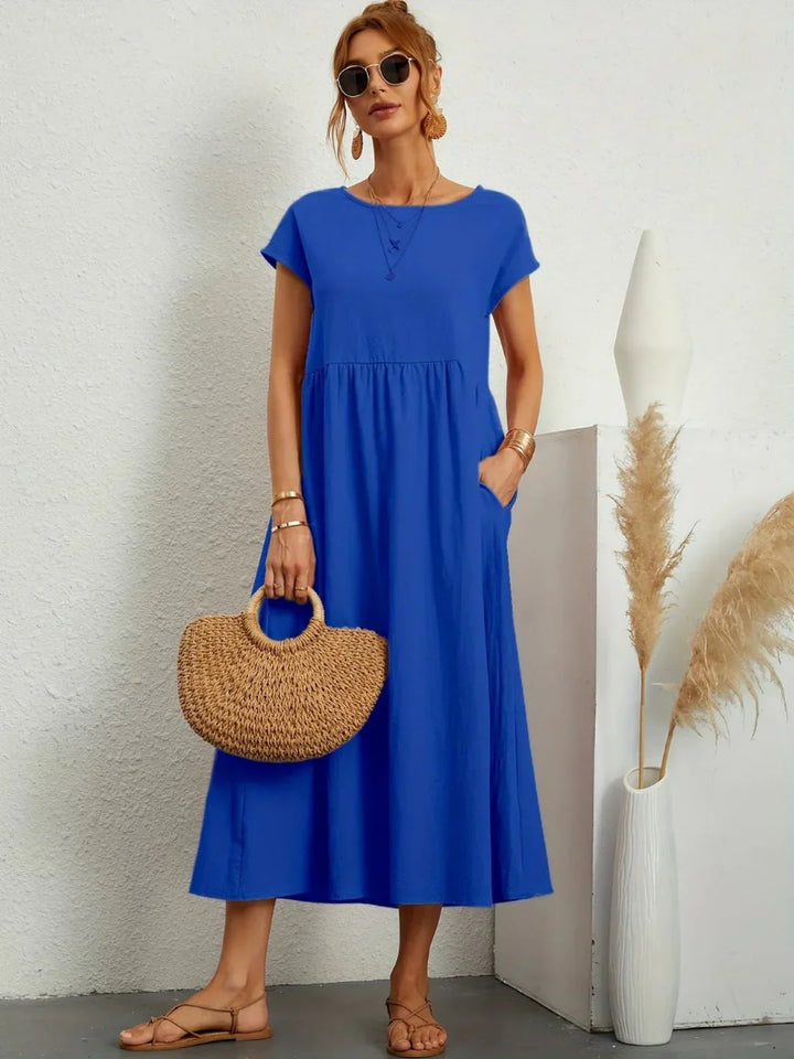 Lightweight Cotton Dress With Pockets