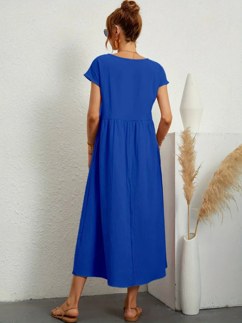 Lightweight Cotton Dress With Pockets