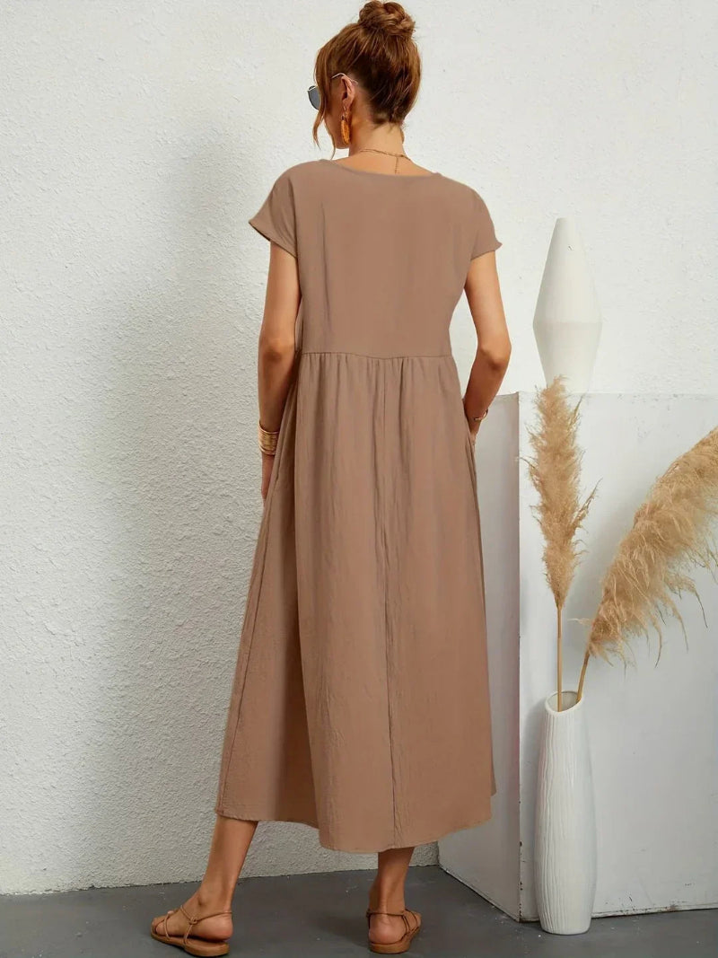 Lightweight Cotton Dress With Pockets