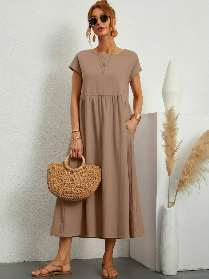 Lightweight Cotton Dress With Pockets