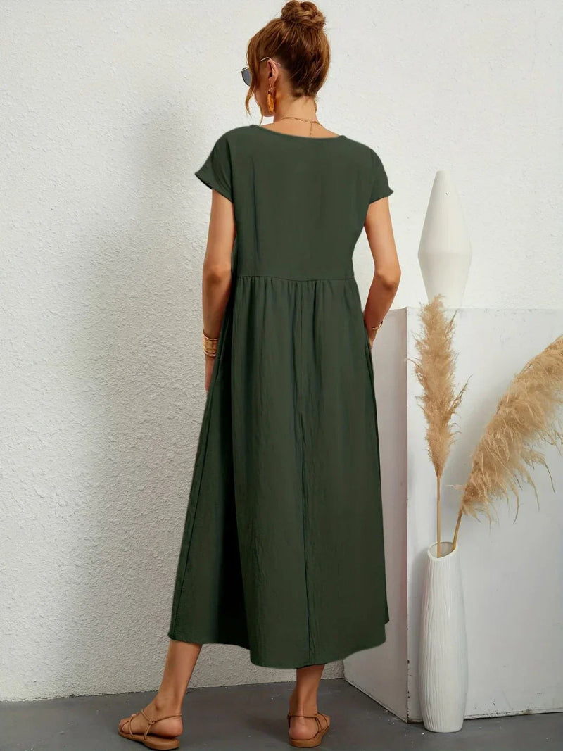 Lightweight Cotton Dress With Pockets