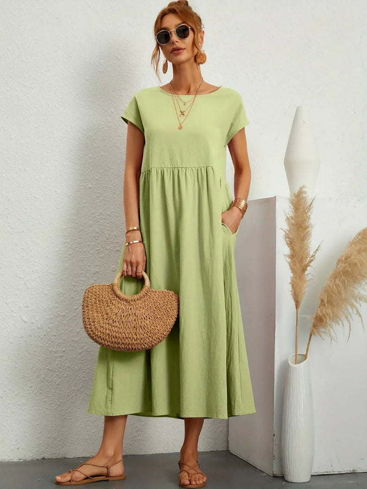 Lightweight Cotton Dress With Pockets