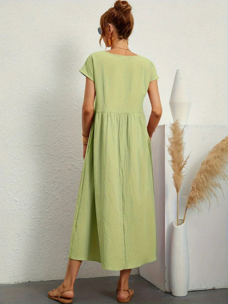 Lightweight Cotton Dress With Pockets