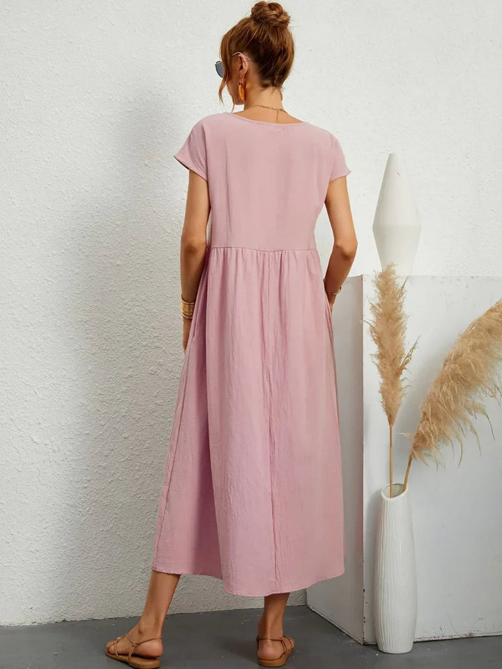 Lightweight Cotton Dress With Pockets