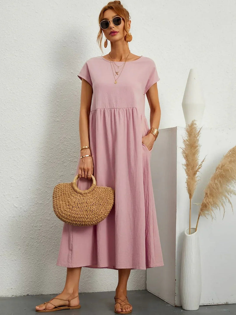 Lightweight Cotton Dress With Pockets