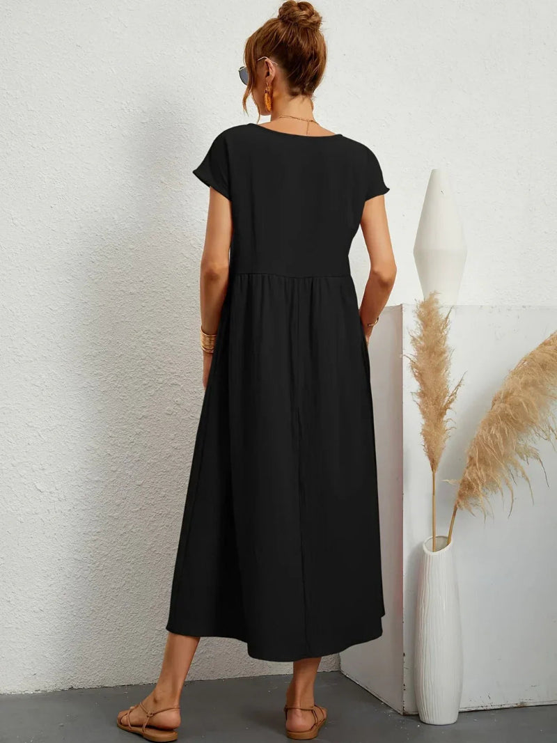 Lightweight Cotton Dress With Pockets