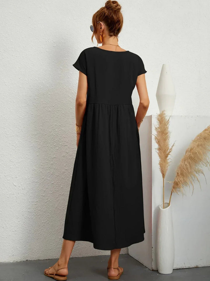 Lightweight Cotton Dress With Pockets