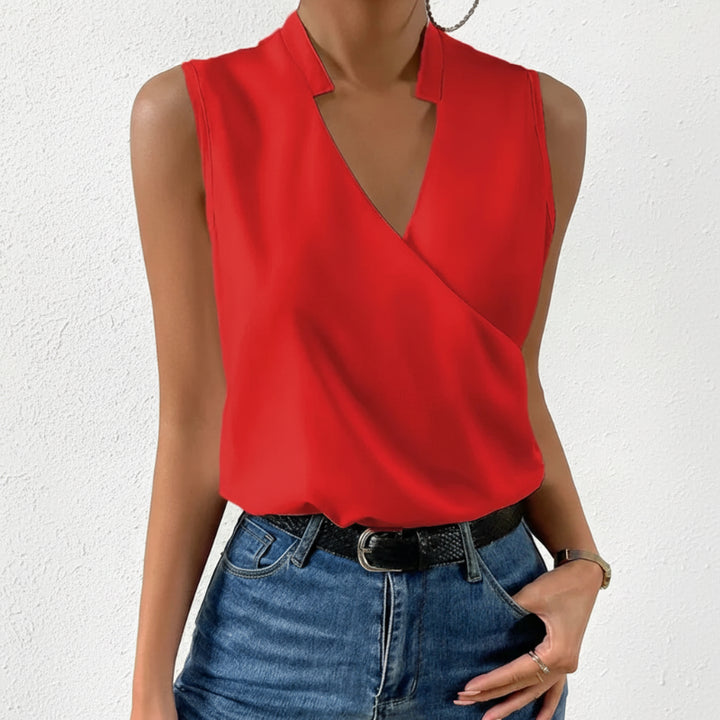 Sommertop Mit V Ausschnitt Für Damen | Lässig
