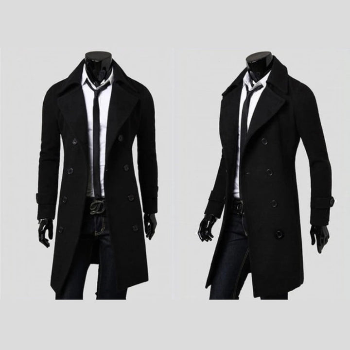 KENNETH REBELS | MEN'S DOUBLE-BREASTED WOOL COAT