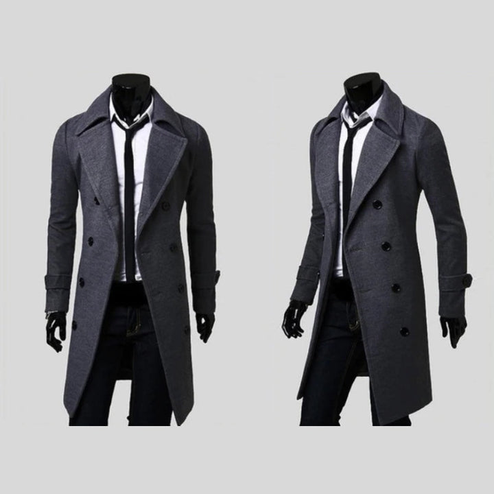 KENNETH REBELS | MEN'S DOUBLE-BREASTED WOOL COAT