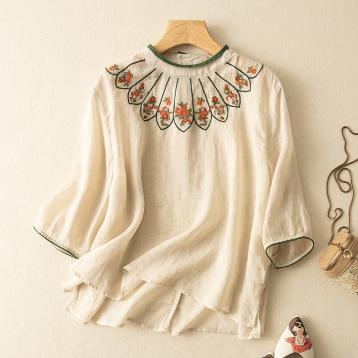 JASMINE LINEN BLOUSE