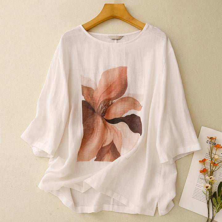 JULIA LINEN T SHIRT
