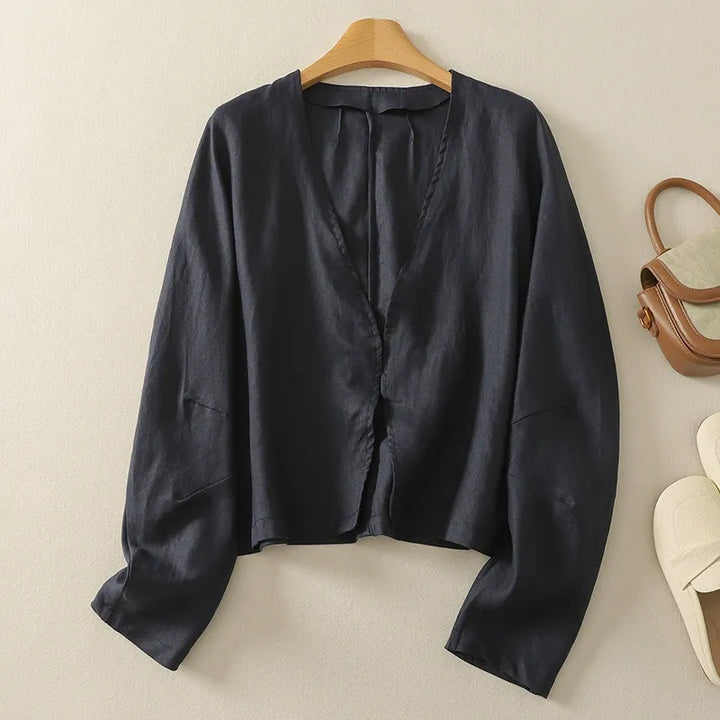 MONACO LINEN BLOUSE