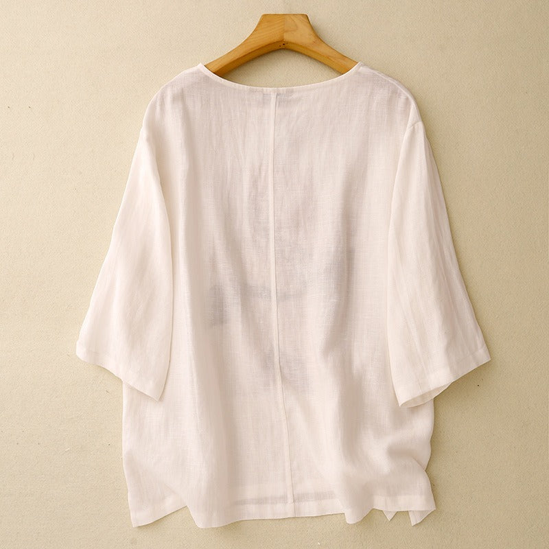 JULIA LINEN T SHIRT