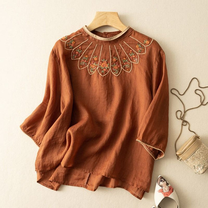 JASMINE LINEN BLOUSE