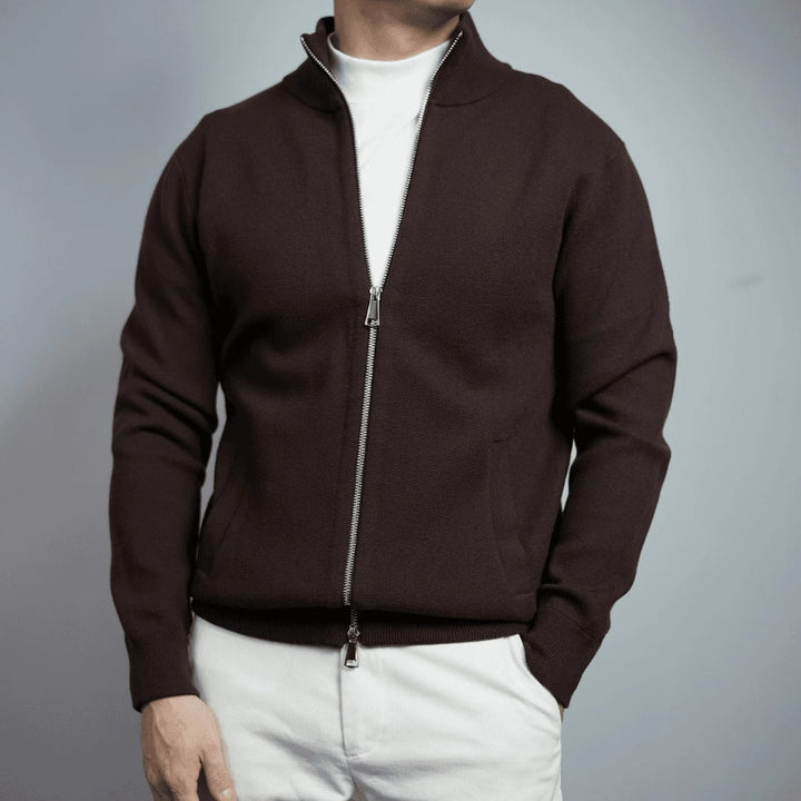 MONARCH HIGH-NECK CARDIGAN