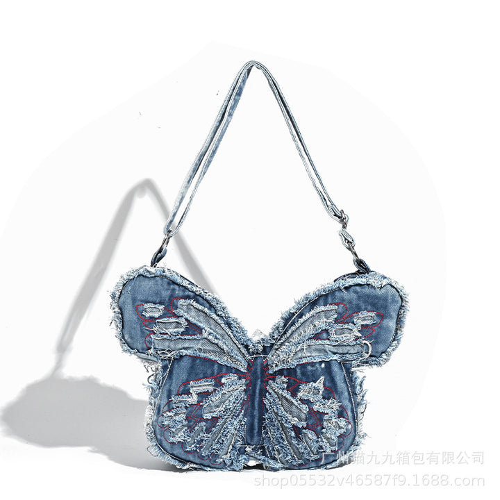 BUTTERFLY DENIM BAG