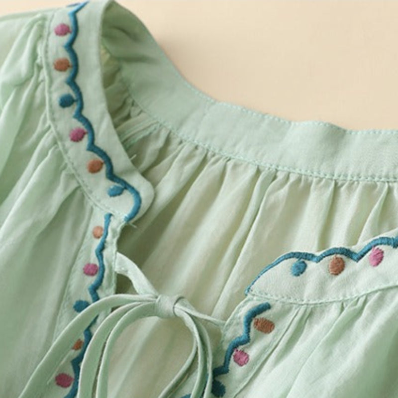 RICA LINEN BLOUSE