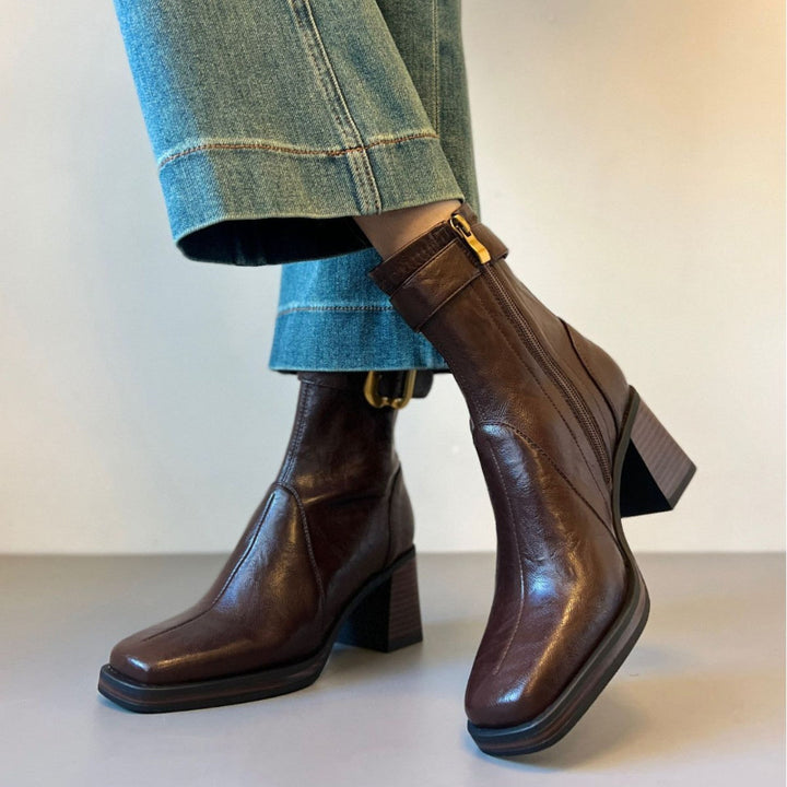 ANNA LEATHER BOOTS