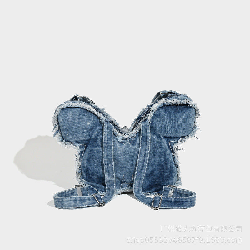 BUTTERFLY DENIM BAG