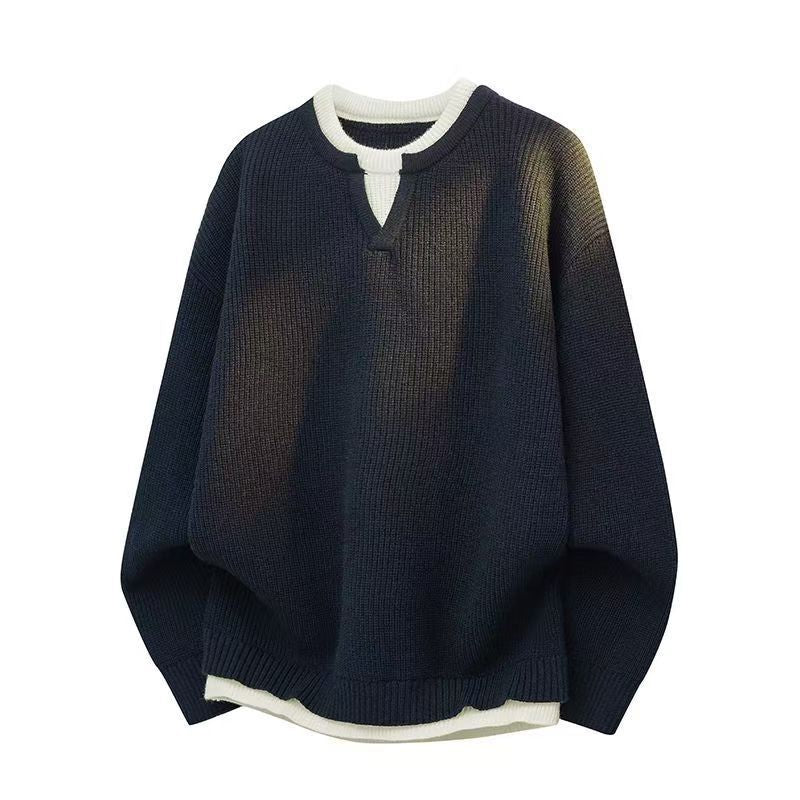 NordKnit™ – Minimalistischer Herrenpullover mit modernem Kragen